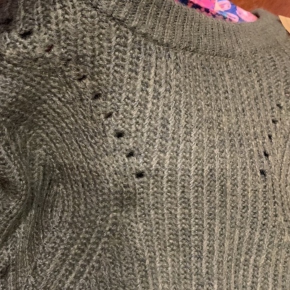 𝅺NWT Olive Green Crew Neck Pullover Sweater Womens Sz 1x - Picture 7 of 10